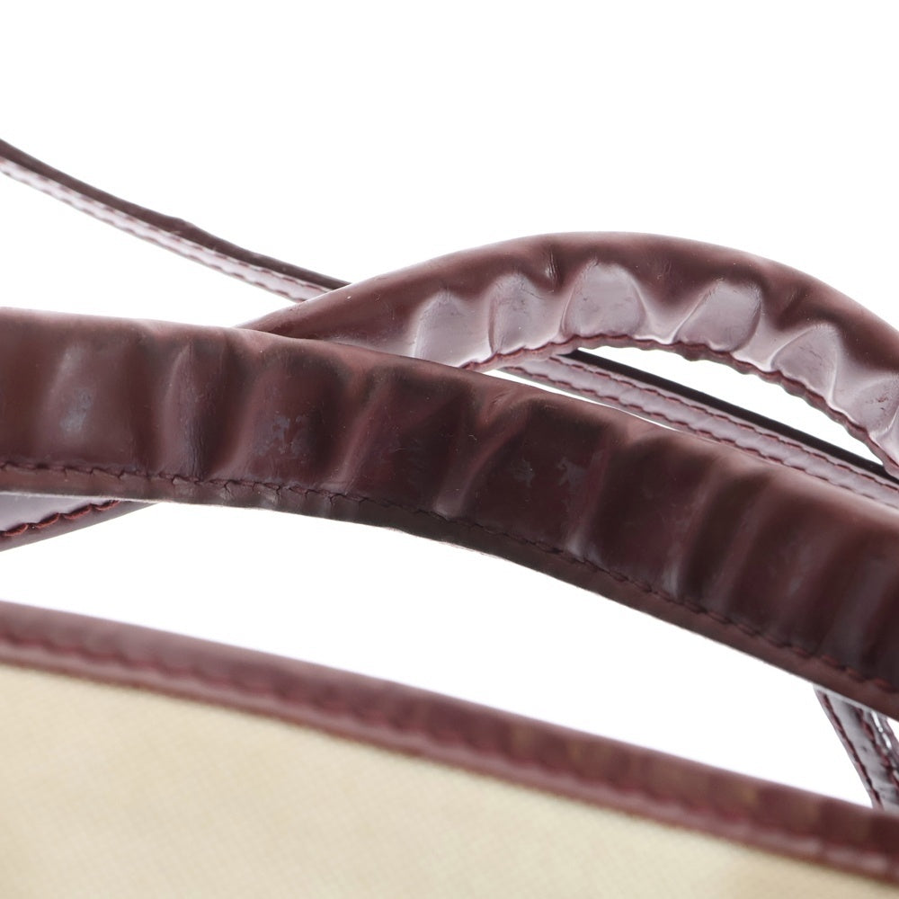 BALENCIAGA(バレンシアガ) ネイビーカバス 2WAY キャンバスハンドバッグ ショルダーバッグ アイボリー 390346 レディース