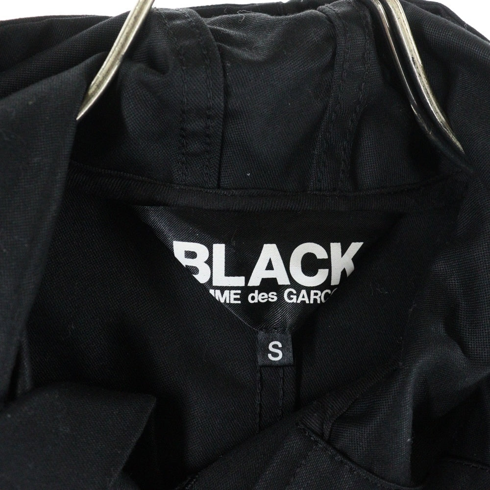 BLACK COMME des GARCONS(ブラックコムデギャルソン) ドローストリング モッズコート ブラック 1H-C201