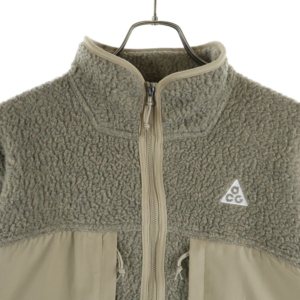 NIKE ACG(ナイキエーシージー) ARCTIC WOLF FZ アークティック ウルフ フルジップジャケット ボアジャケット ベージュ FN0373-247