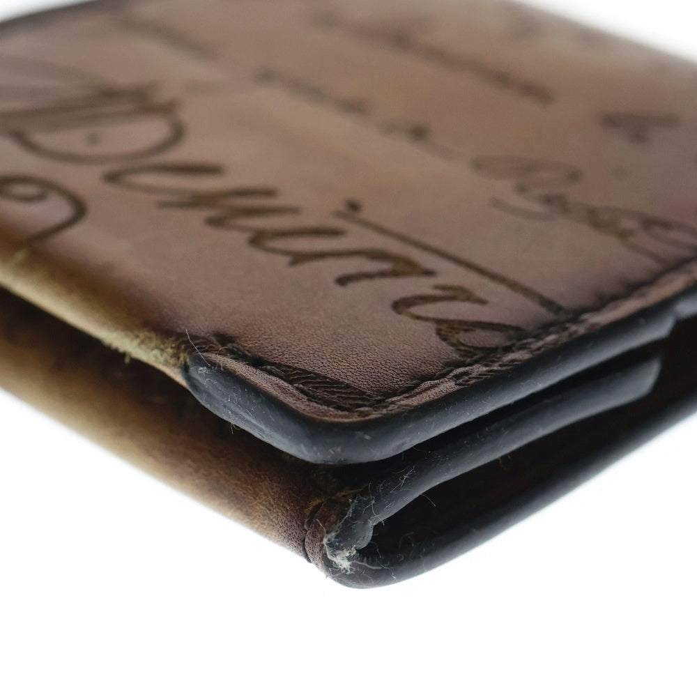 Berluti(ベルルッティ) カリグラフィレザーコインケース ブラウン