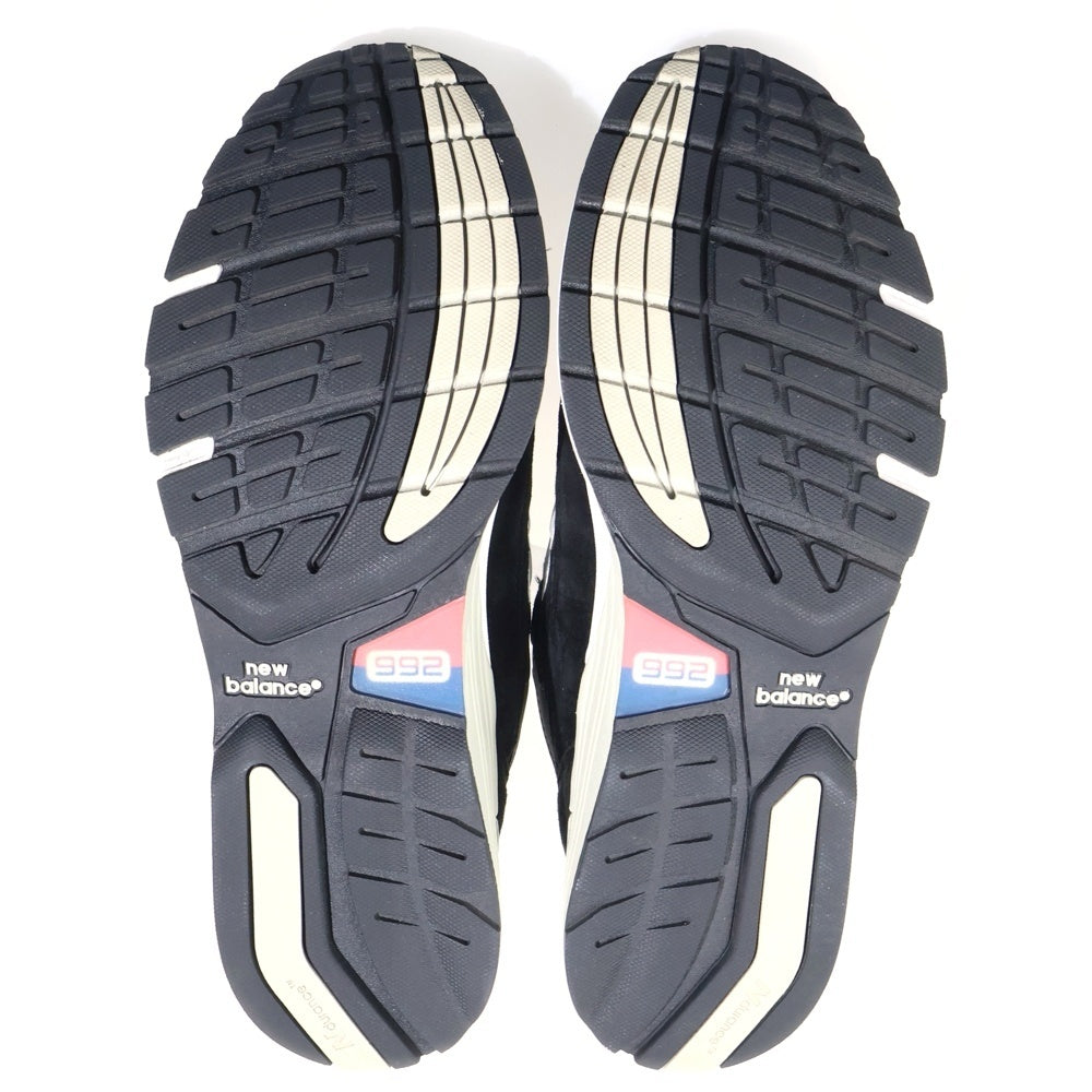 New Balance(ニューバランス) U992BK スウェード ローカットスニーカー ブラック US9.5/27.5cm