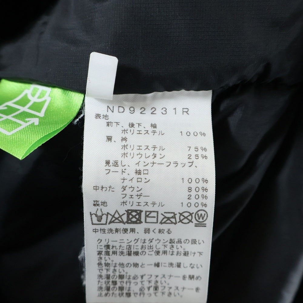 THE NORTH FACE(ザノースフェイス) 23AW CORDUROY NUPTSE JACKET コーデュロイ ヌプシ ジャケット ブラック ND92231R