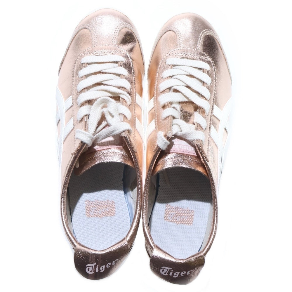 Onitsuka Tiger(オニツカタイガー) MEXICO 66 メキシコ ローカットスニーカー レディース ピンクゴールド US5/23.5cm 1183B566