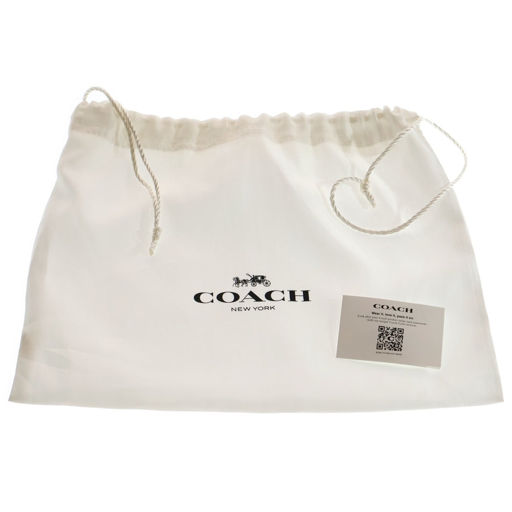 COACH(コーチ) ロゴデザイン ターンロック レザー セカンドバック クラッチバッグ オレンジ C9660G