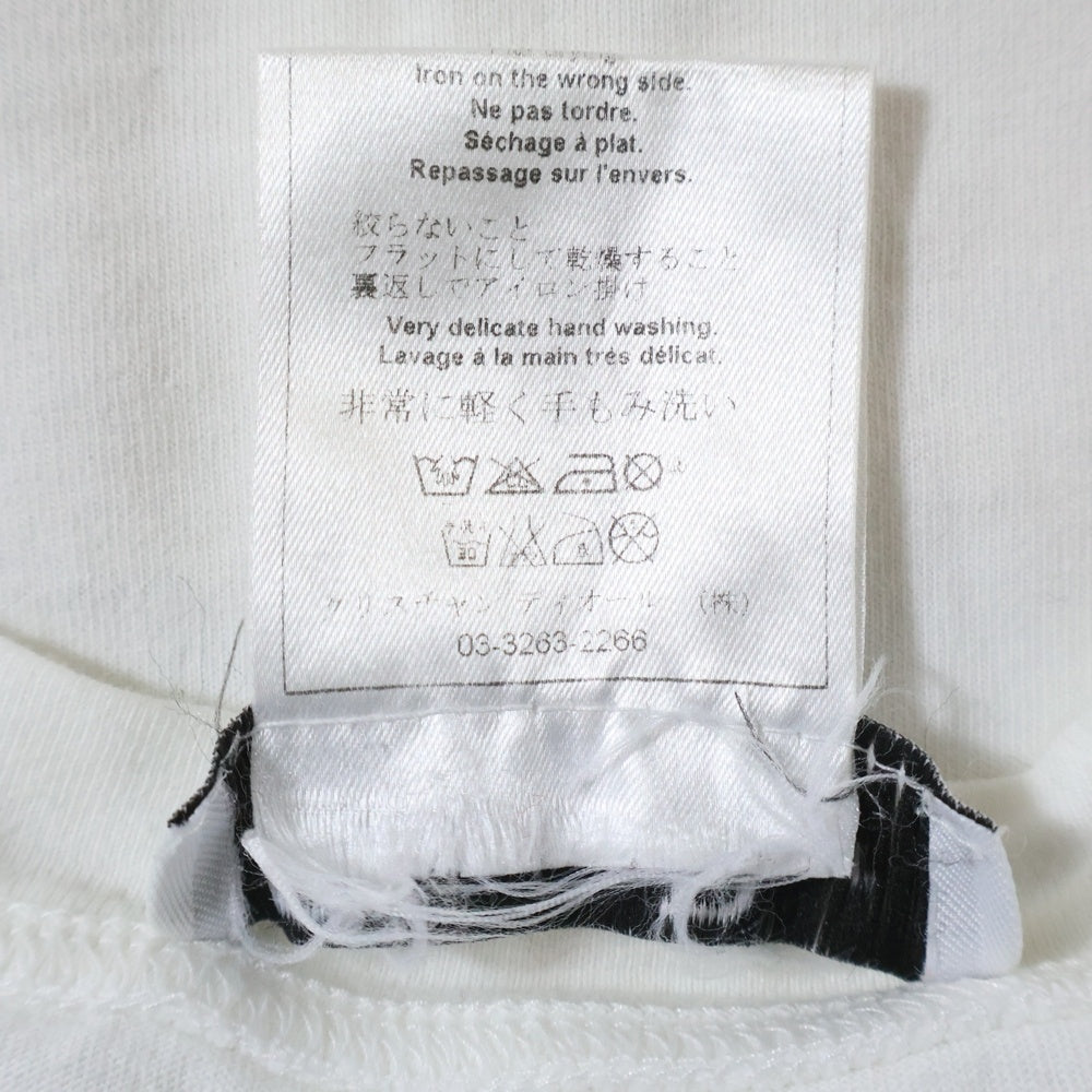 Christian Dior(クリスチャンディオール) フロントロゴデザイン クルーネック カットソー 半袖Tシャツ レディース ホワイト 2A12155026