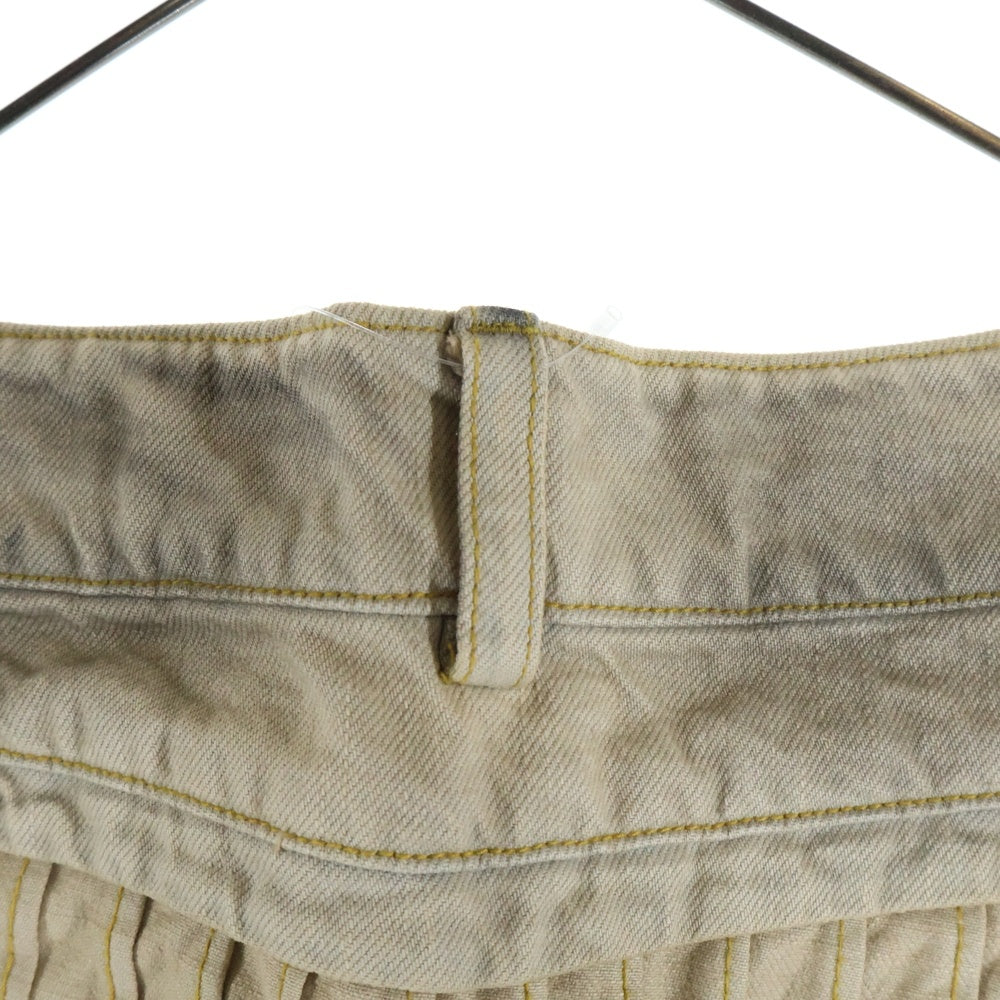 XLIM(エクスリム) ep 6 ダメージ加工 デニムパンツ ベージュ