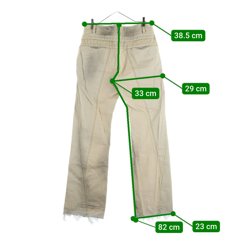 XLIM(エクスリム) ep 6 ダメージ加工 デニムパンツ ベージュ