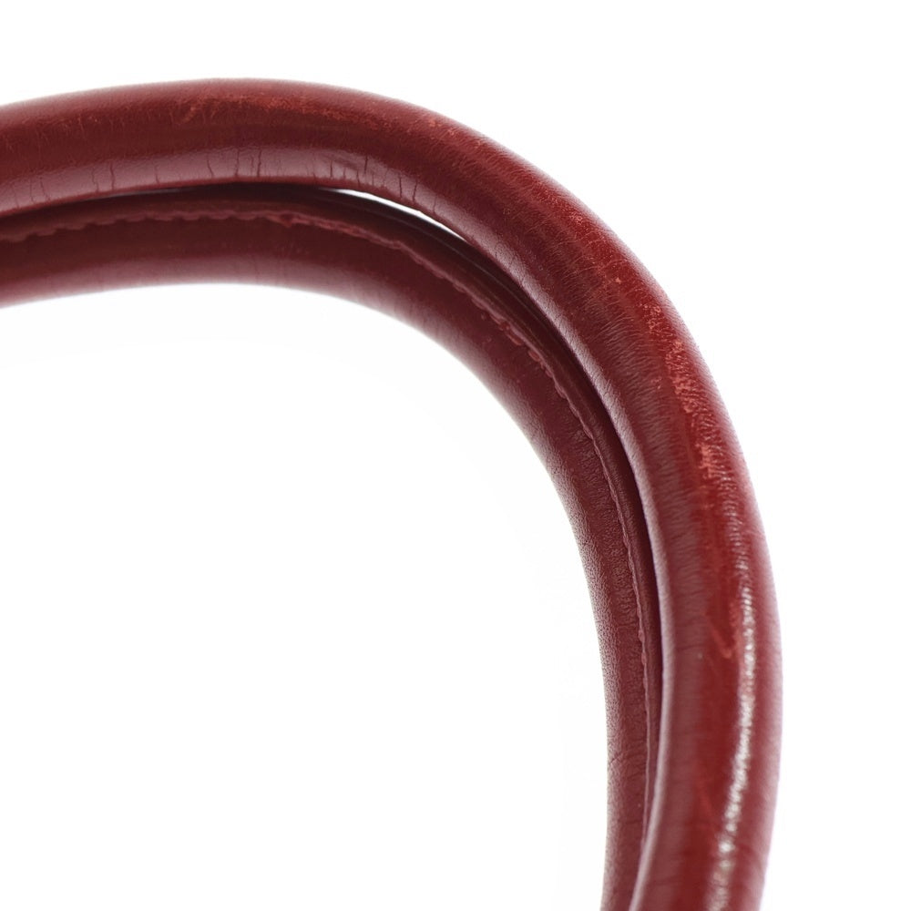 CHROME HEARTS(クロムハーツ) FS TOTE FSトート クロスパッチ付きレザートートバッグ レッド