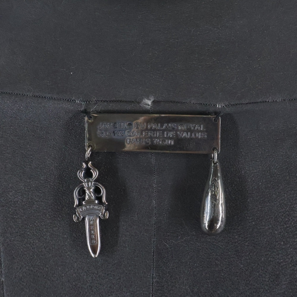 CHROME HEARTS(クロムハーツ) ×Rick Owens Fleur de Lis Fur Jacket×リック オウエンス コラボ ミンクファー ハート ジャケット レディース グレー