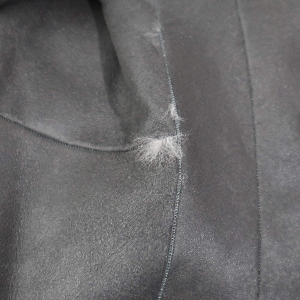 CHROME HEARTS(クロムハーツ) ×Rick Owens Fleur de Lis Fur Jacket×リック オウエンス コラボ ミンクファー ハート ジャケット レディース グレー