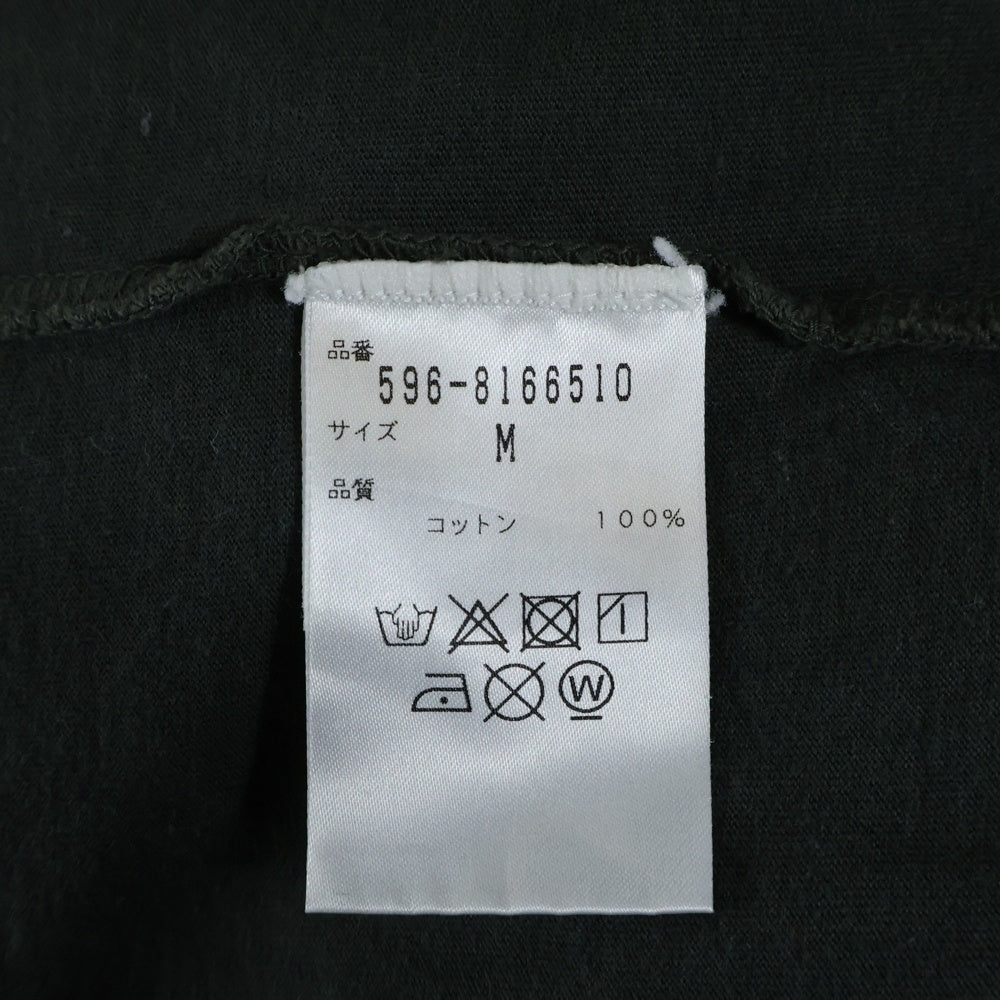 MARGARET HOWELL(マーガレットハウエル) 胸ポケットプリント半袖Tシャツ カットソー カーキ レディース