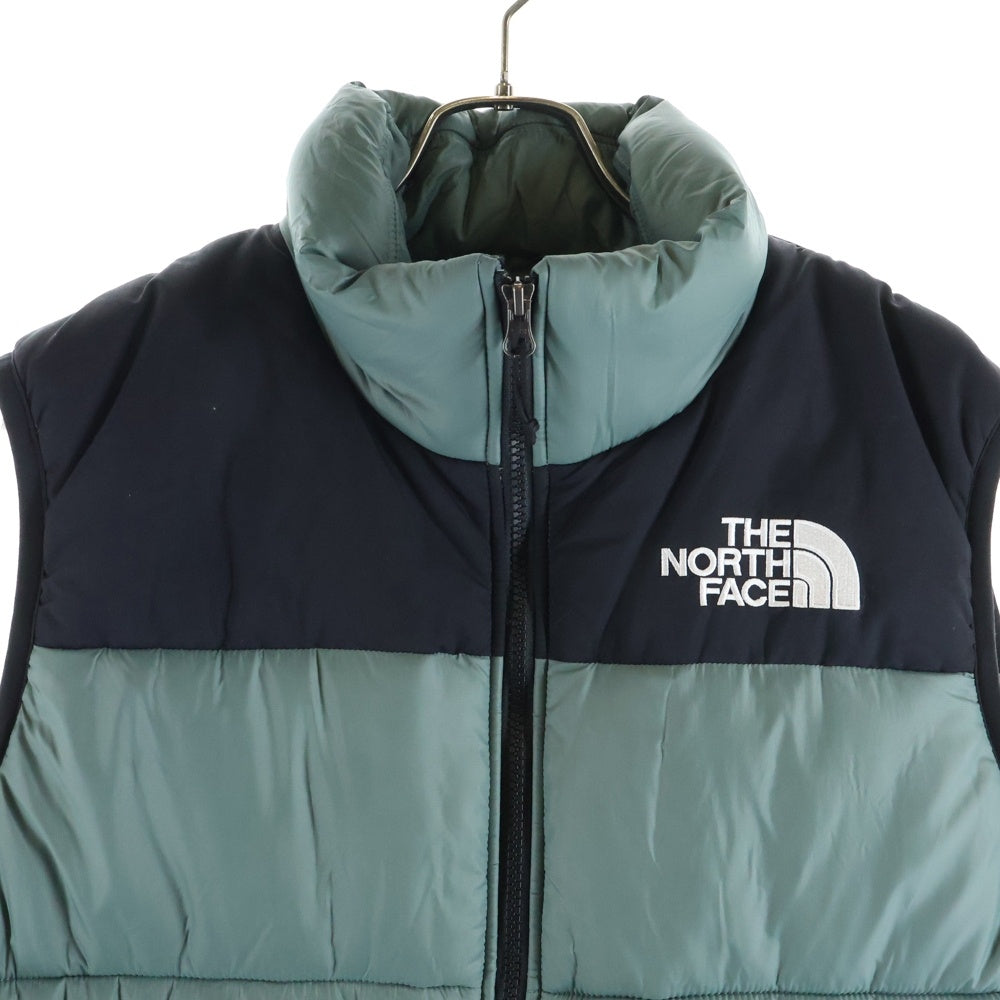 THE NORTH FACE(ザノースフェイス) HIMALAYAN SYNTHETIC VEST ヒマラヤ シンセティック 胸ロゴデザイン ジップアップ ダウンベスト グリーン NF0A4QZ4