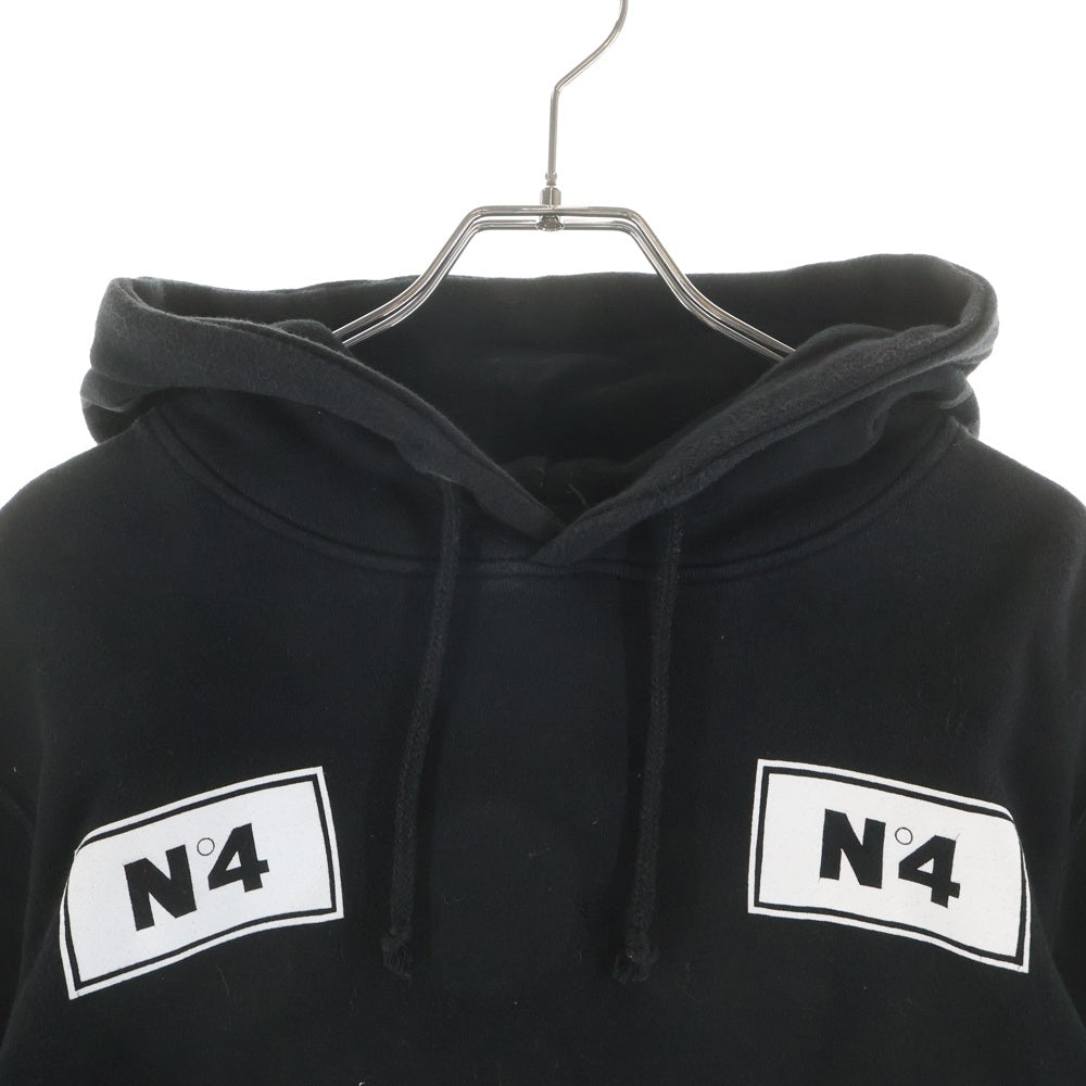 STUSSY(ステューシー) 1980 フロントロゴデザイン プルオーバー フーデッド スウェット パーカー ブラック