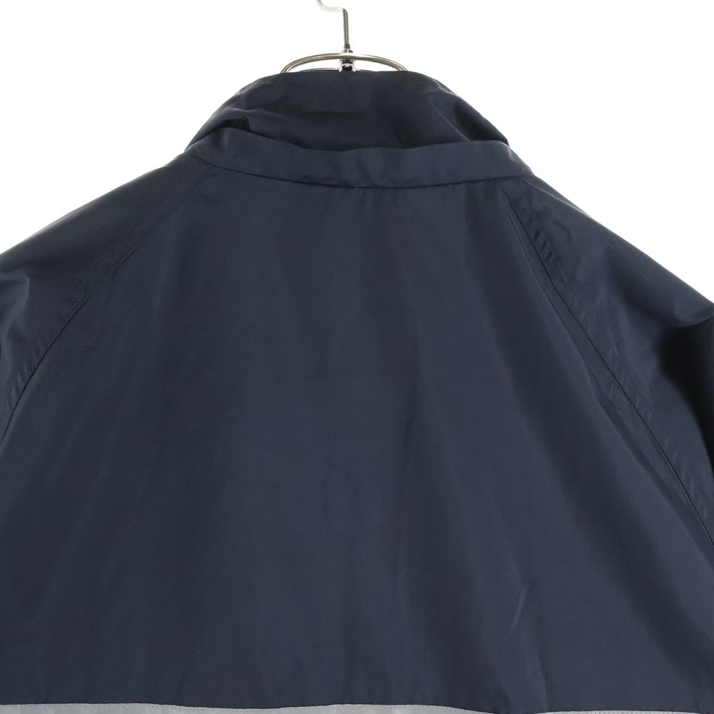 STUSSY(ステューシー) フロントロゴデザイン リフレクター ジップアップ ナイロンジャケット ブラック
