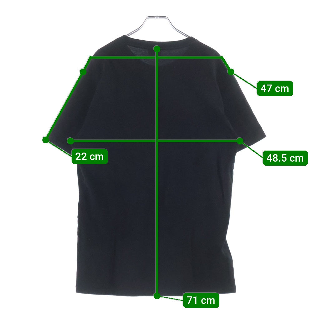 STUSSY(ステューシー) クラウンロゴデザイン クルーネック カットソー 半袖Tシャツ ブラック