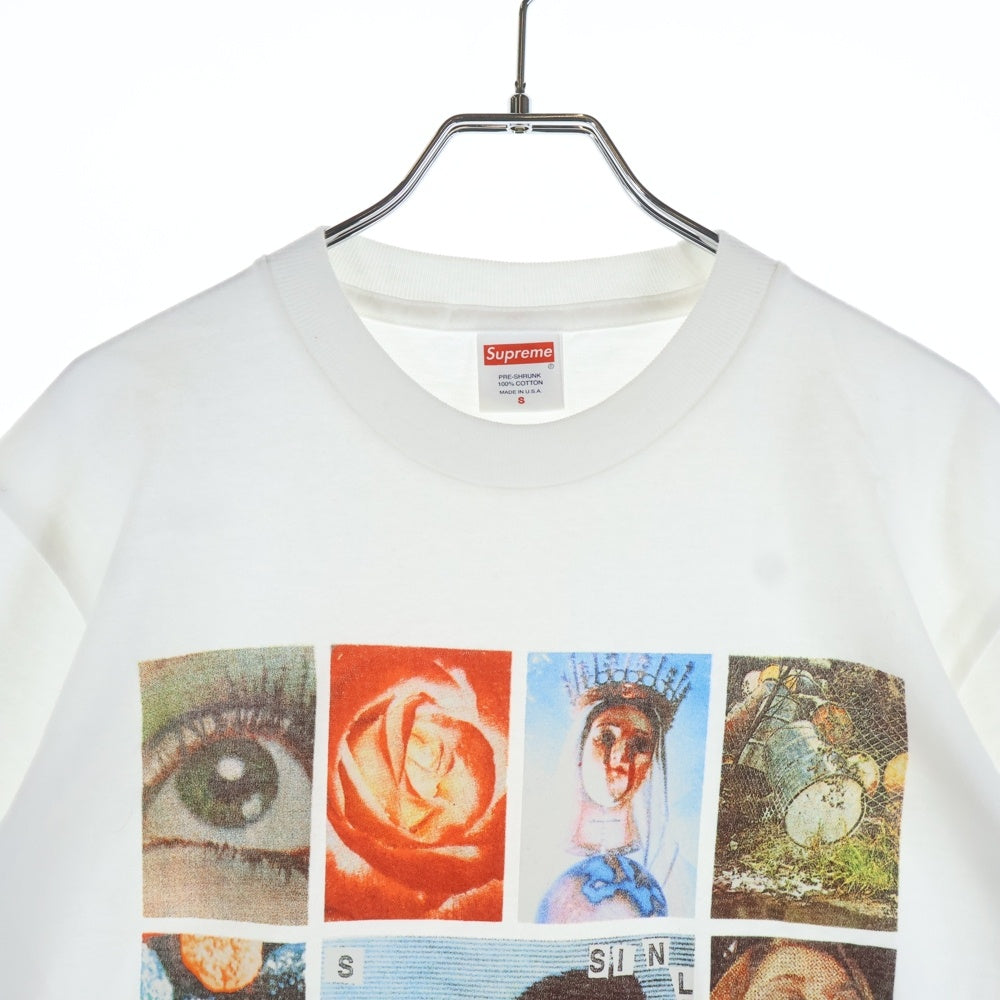 SUPREME(シュプリーム) 19SS Original sin Tee オリジナルシン フロントプリント半袖Tシャツ ホワイト マルチ
