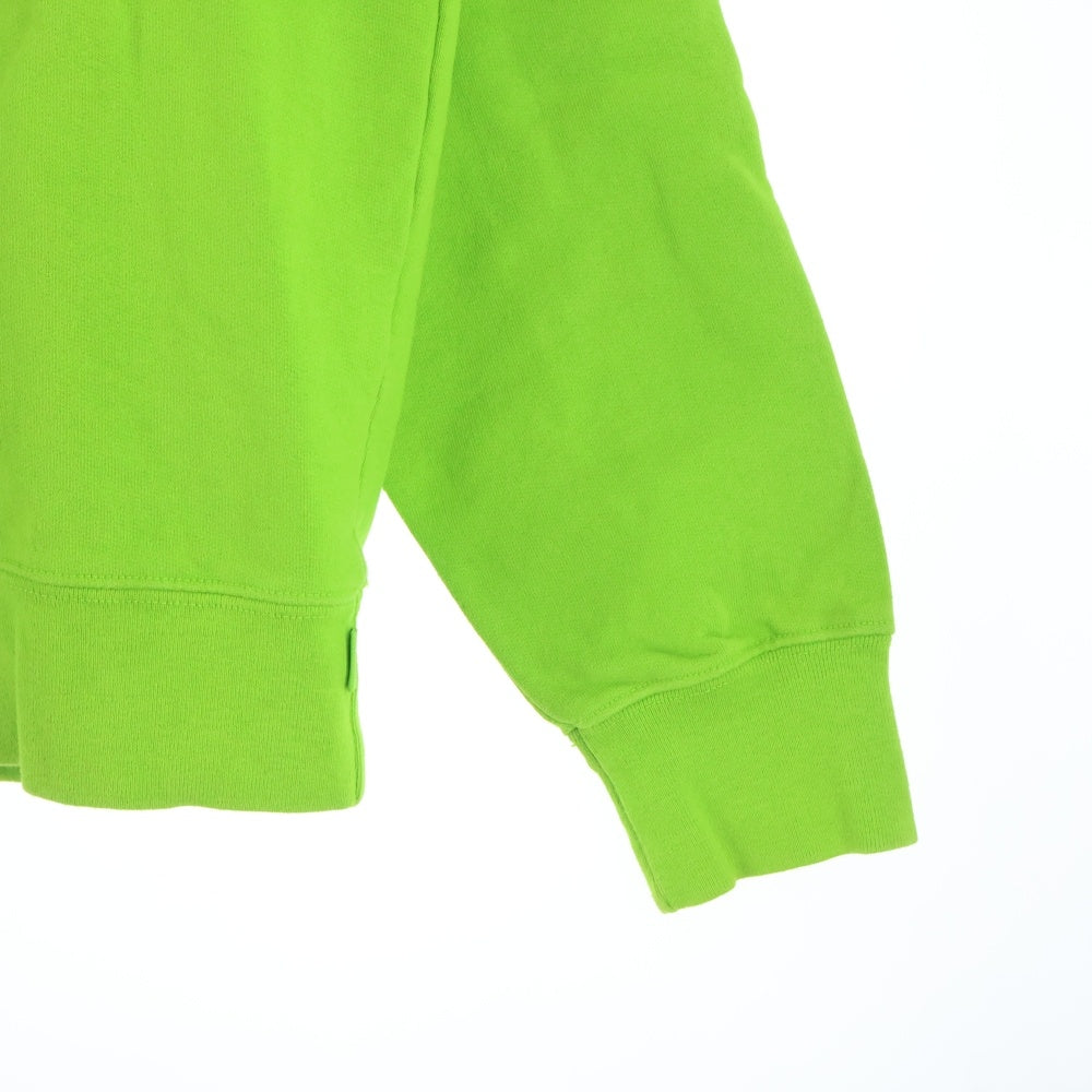 SUPREME(シュプリーム) 20SS Cutout Logo Crewneck カットアウト フロントボックスロゴ刺繍クルーネックスウェットトレーナー グリーン