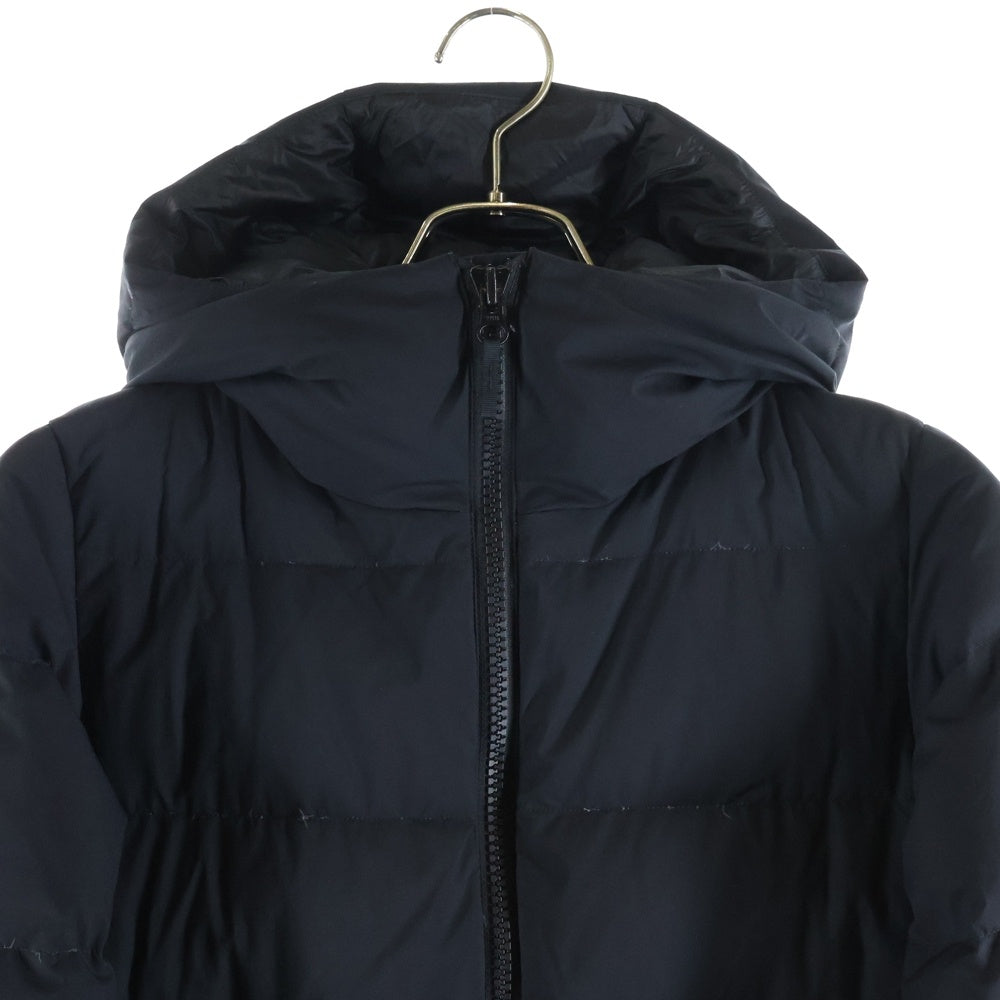THE NORTH FACE(ザノースフェイス) ウィンドストッパー マルチポケット フーデッド ジップアップ ダウンコート ブラック NDW91553