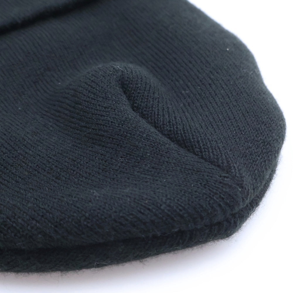 R13(アールサーティーン) R13 SKULLY HAT ロゴエンブロイダリー ビーニー ニット帽 キャップ 帽子 ブラック R13A5002-01