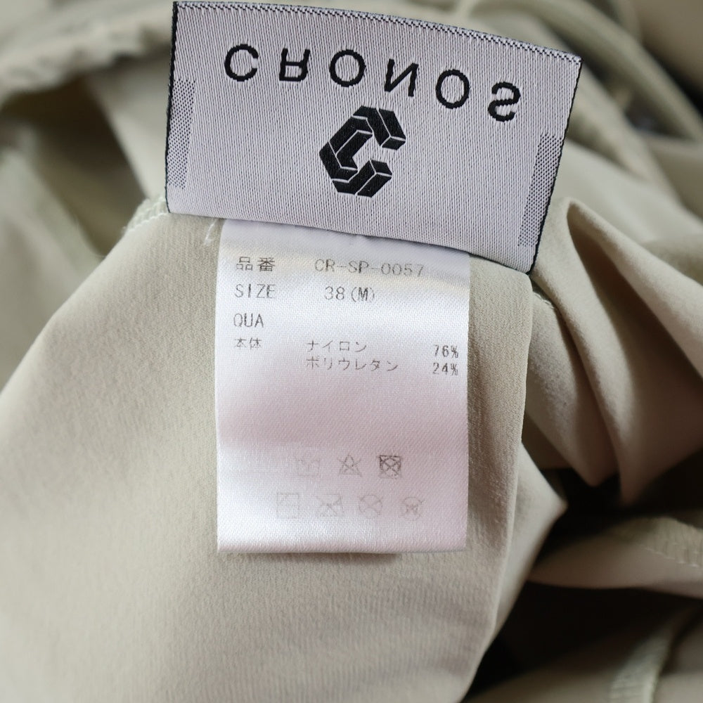 NO BRAND(ノーブランド) CRONOS クロノス サイドポケット ナイロン トラックパンツ ベージュ CR-SP-0057