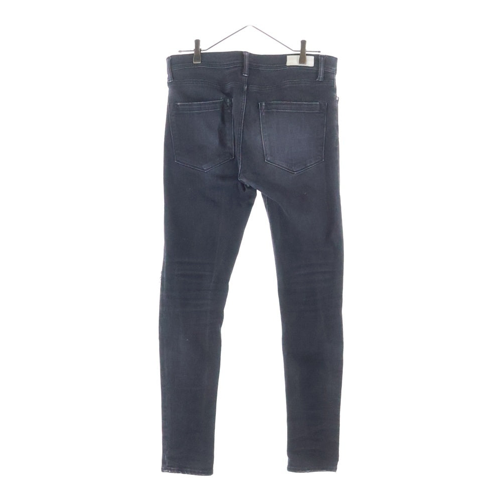 RESOUND CLOTHING(リサウンドクロージング) LOAD DENIM ロードデニム クラッシュ加工 スキニーデニムパンツ ブラック SSK-004