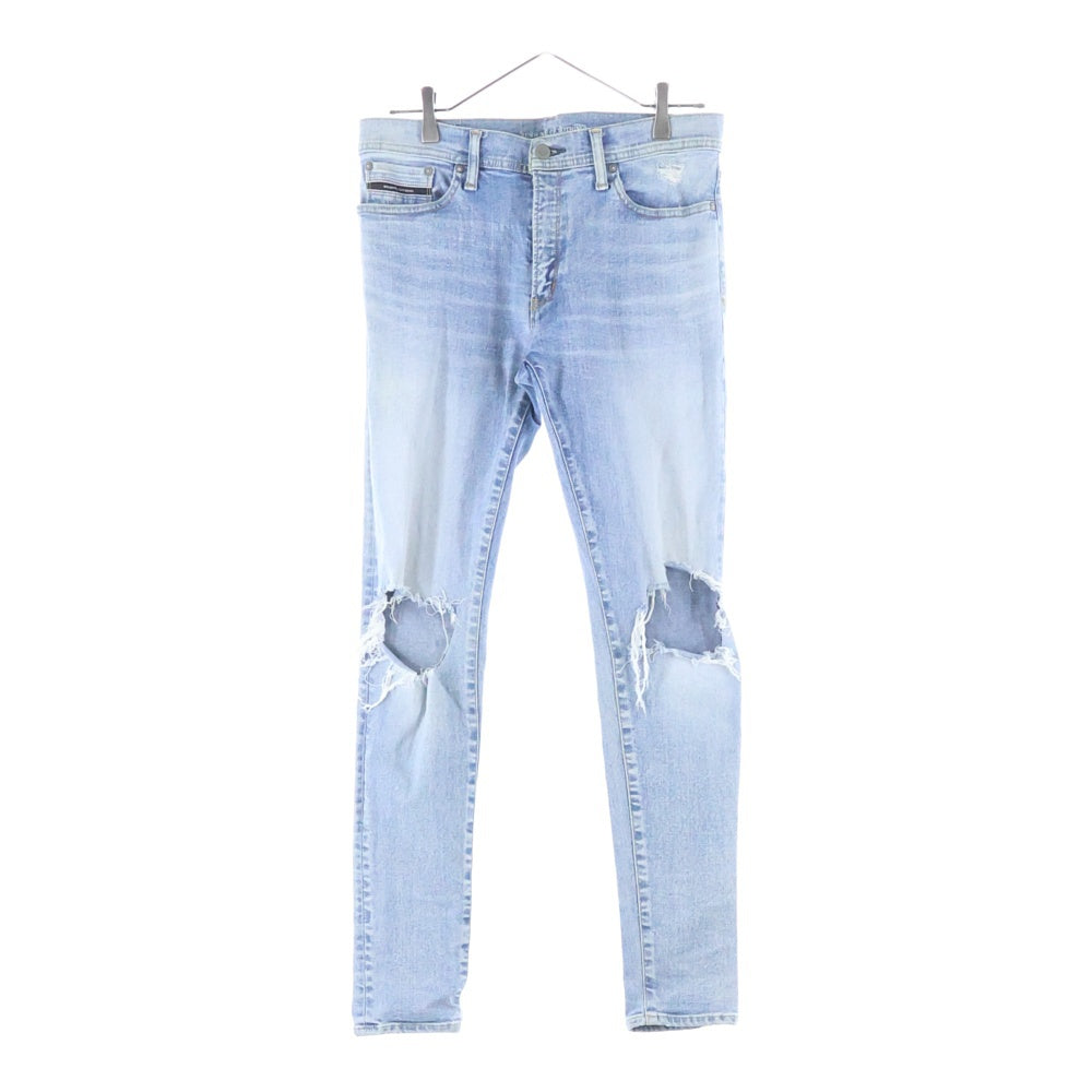 RESOUND CLOTHING(リサウンドクロージング) LOAD DENIM ロードデニム クラッシュ加工 スキニーデニムパンツ インディゴ SSK-004