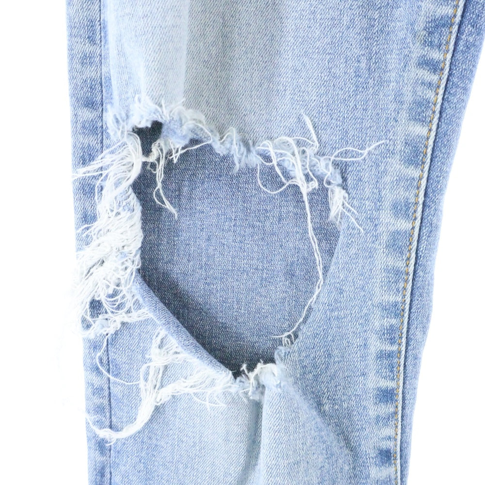 RESOUND CLOTHING(リサウンドクロージング) LOAD DENIM ロードデニム クラッシュ加工 スキニーデニムパンツ インディゴ SSK-004