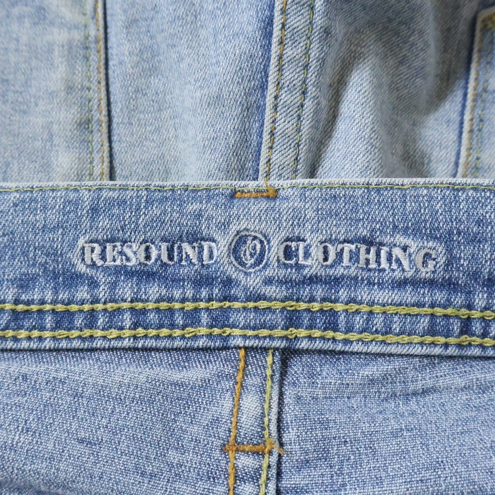 RESOUND CLOTHING(リサウンドクロージング) LOAD DENIM ロードデニム クラッシュ加工 スキニーデニムパンツ インディゴ SSK-004