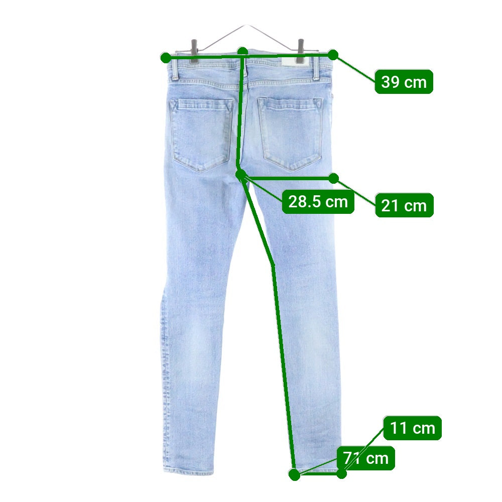 RESOUND CLOTHING(リサウンドクロージング) LOAD DENIM ロードデニム クラッシュ加工 スキニーデニムパンツ インディゴ SSK-004