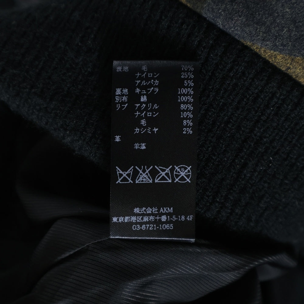 1 PIU 1 UGUALE 3(ウノピゥウノウグァーレトレ) DONKEY ZIP STADIUM ドンキージップ スタジアムジャケット ブルゾン 迷彩 カモ ブラック MRB001