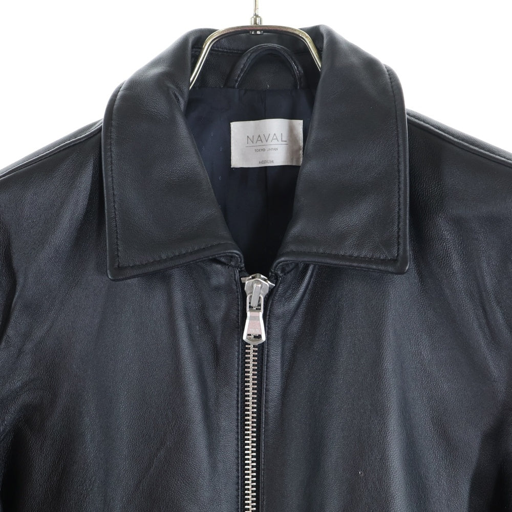 NAVAL(ナバル) シングルライダース レザージャケット ブラック SP-7778006