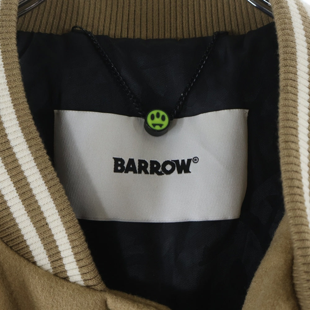 BARROW(バロウ) パッチデザイン スタジアム バーシティジャケット スタジャン ブラウン F3BWUABO020