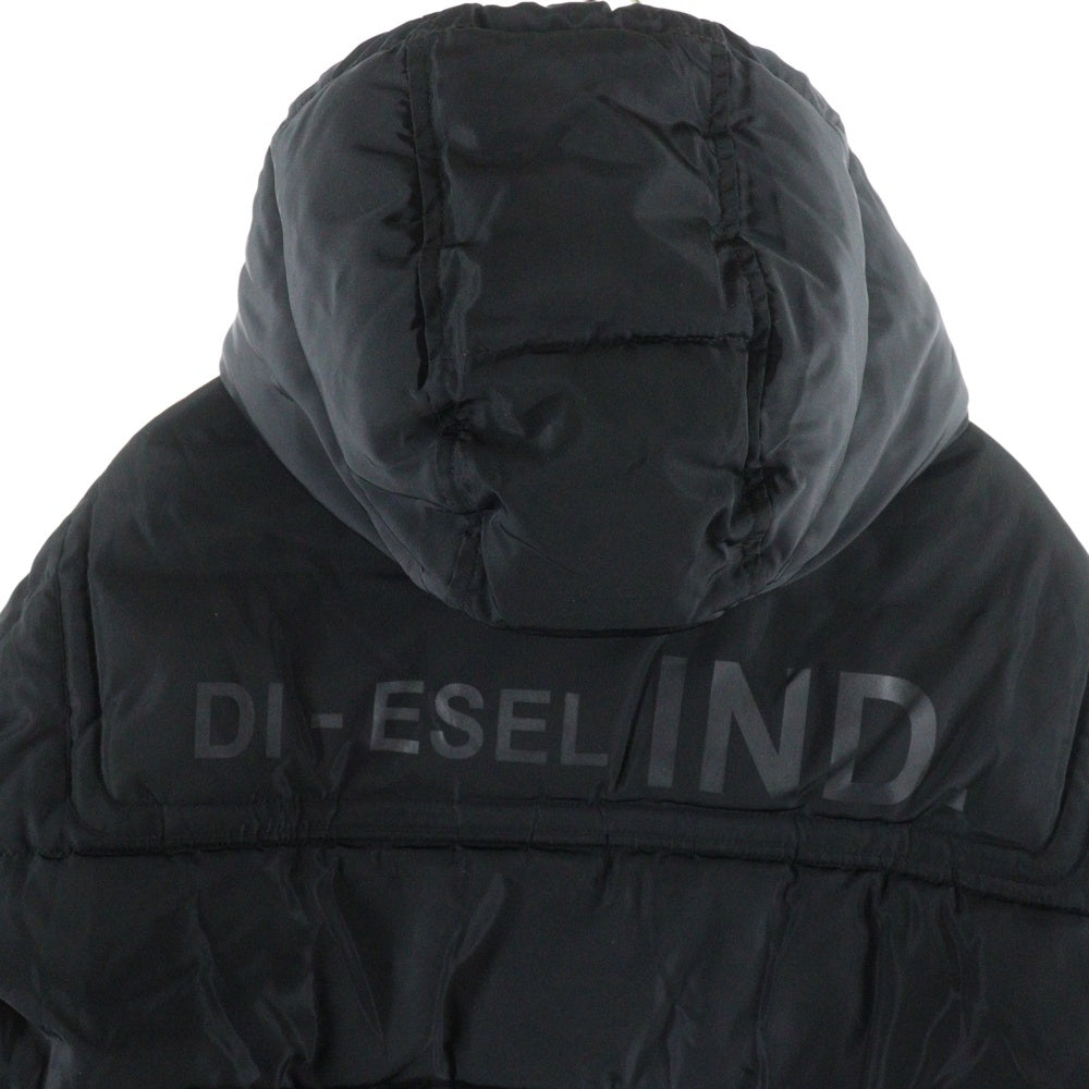DIESEL(ディーゼル) W-RUSSELL-PAD JACKET ラッセル パデッド フーデッド ダウンジャケット ブラック A08863
