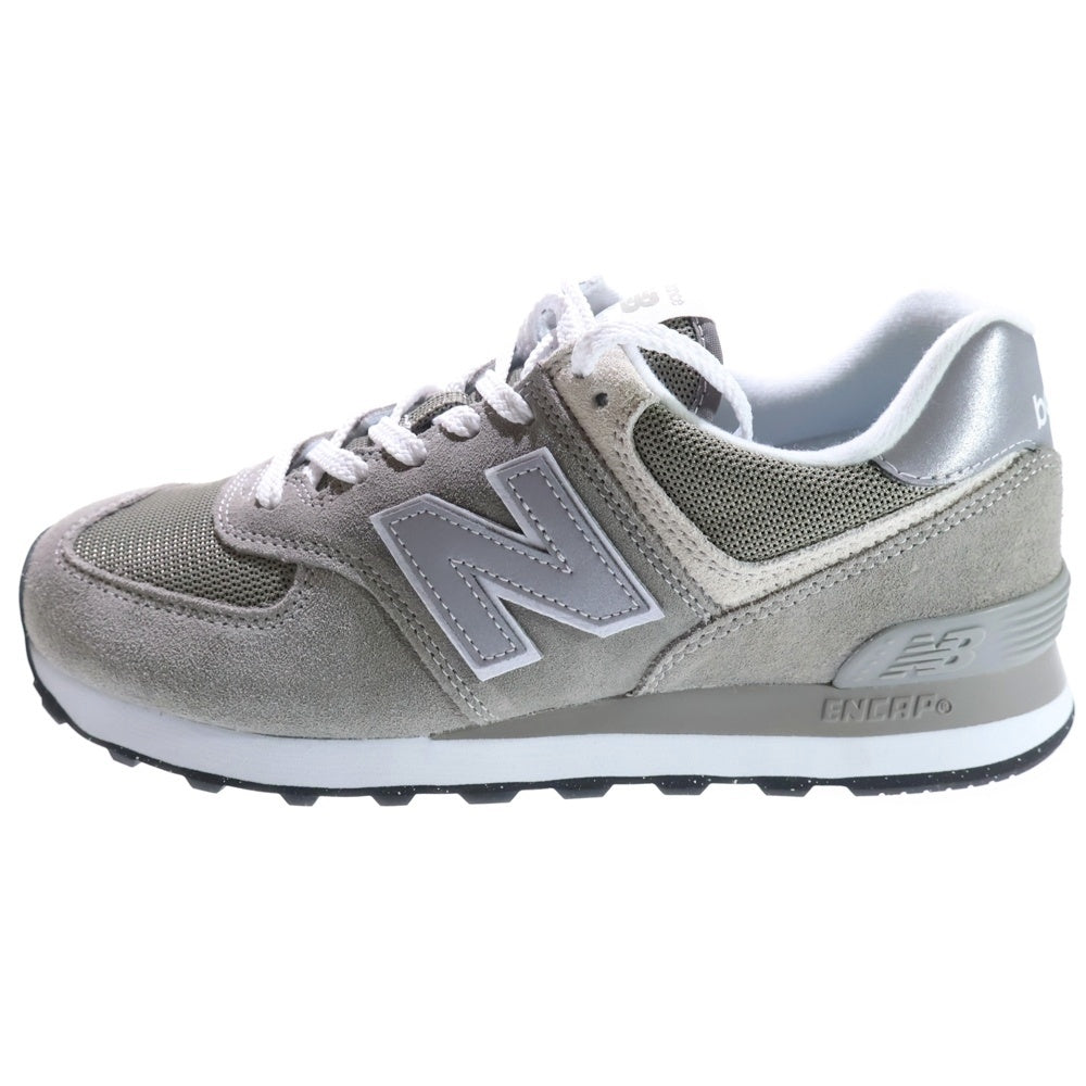 未使用 ニューバランス ML574EVG スエード スニーカー グレー 27.5 New Balance(ニューバランス) ML574EVG スエード ローカットスニーカー