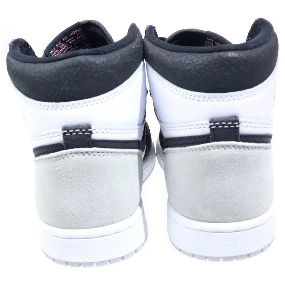 NIKE(ナイキ) AIR JORDAN 1 HIGH OG BLEACHED CORAL エアジョーダン 1 ブリーチドコーラル ハイカットスニーカー グレー/ホワイト/ブラック US8/26cm 555088-108