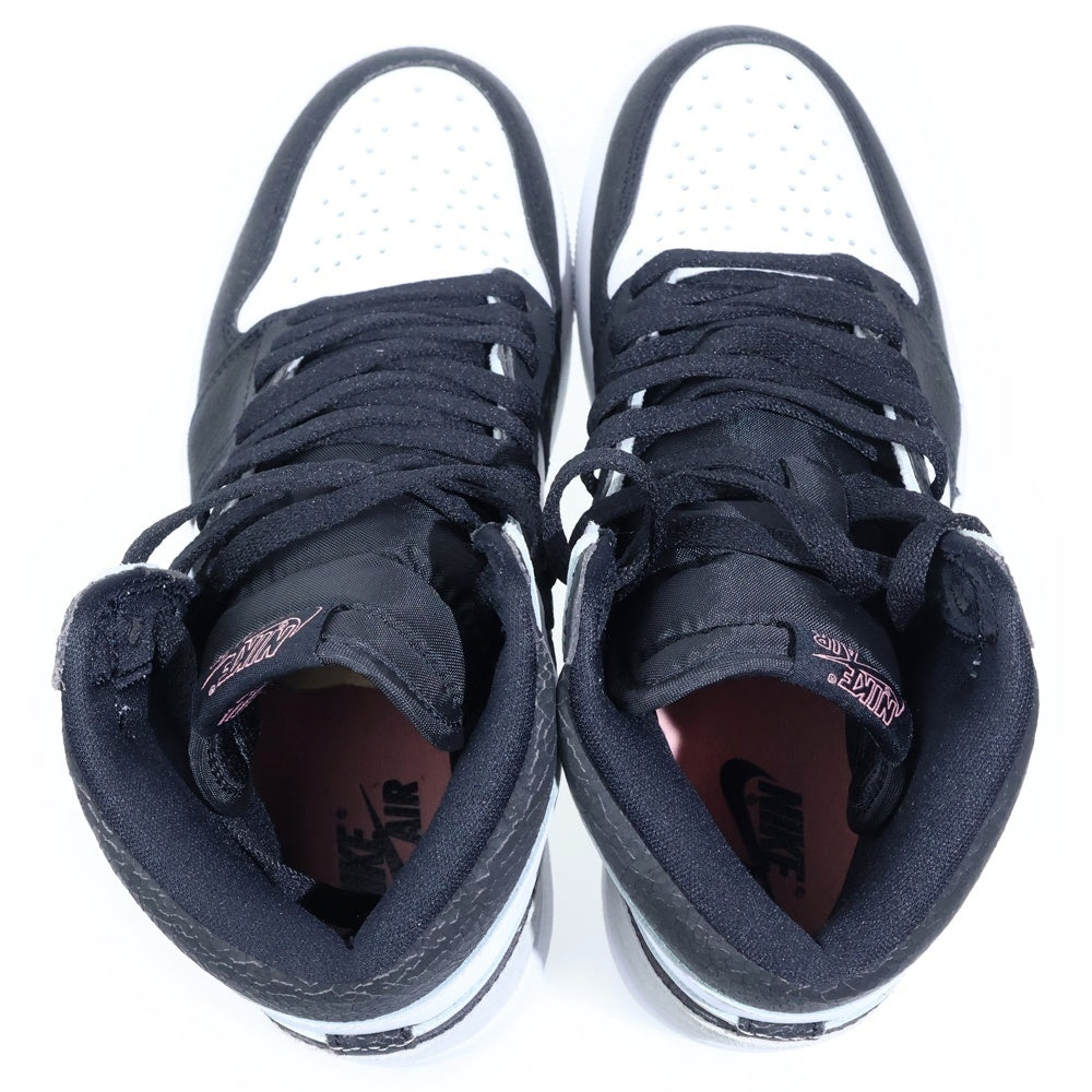 NIKE(ナイキ) AIR JORDAN 1 HIGH OG BLEACHED CORAL エアジョーダン 1 ブリーチドコーラル ハイカットスニーカー グレー/ホワイト/ブラック US8/26cm 555088-108