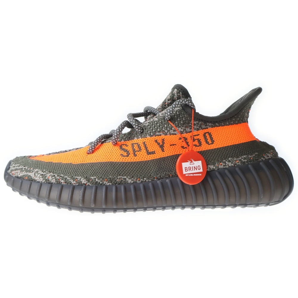 adidas(アディダス) YEEZY BOOST 350V2 CARBON BELUGA イージーブースト カーボン ベルーガ ローカットスニーカー グレー/オレンジ US8.5/26.5cm HQ7045