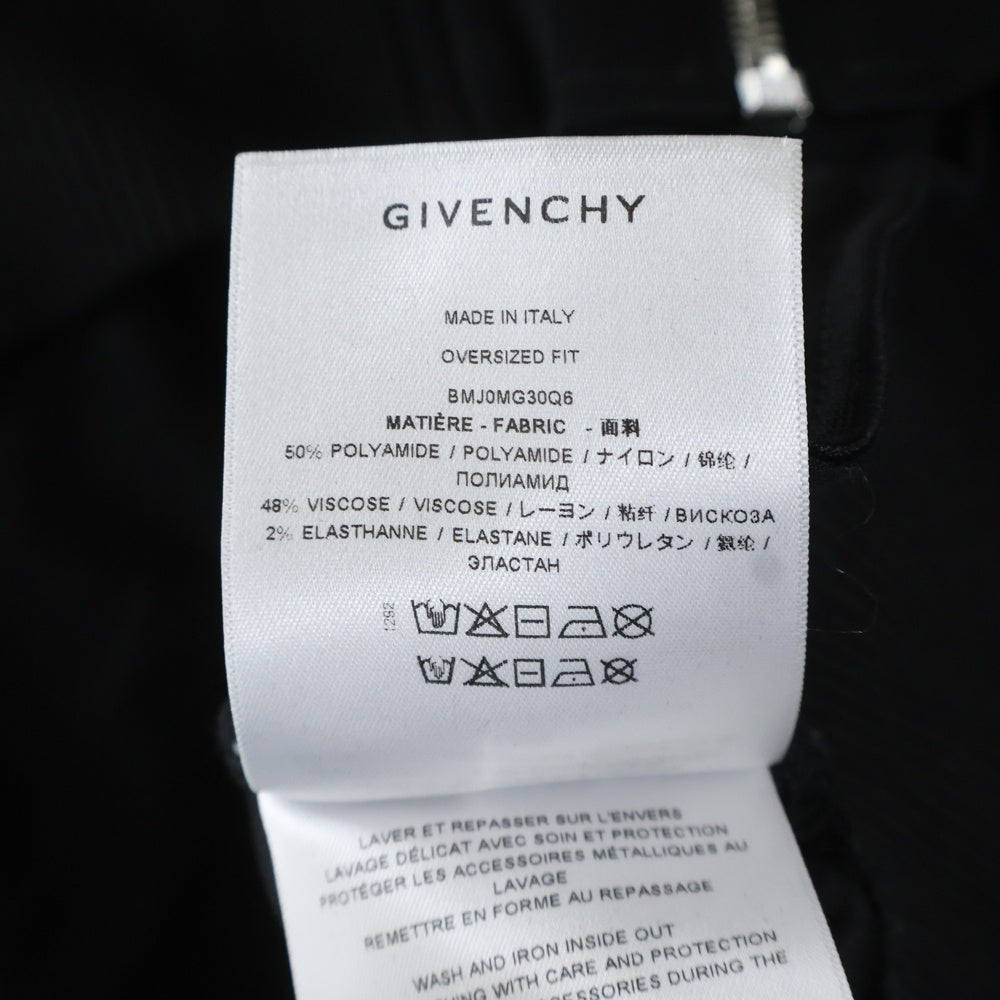 GIVENCHY(ジバンシィ) アームロゴデザ オーバーサイズ インジップアップ トラックジャケット ブラック BMJ0MG30Q6