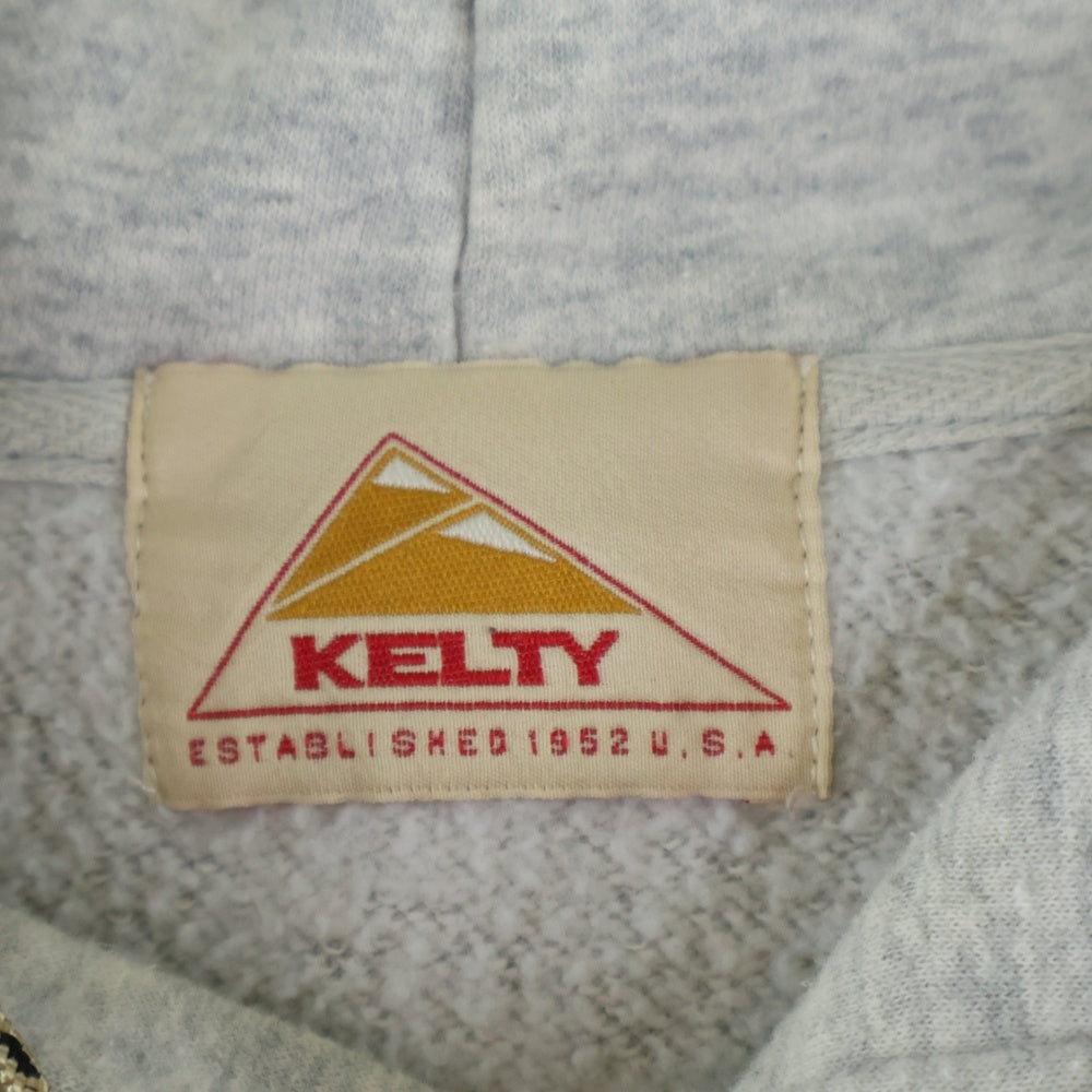 KELTY(ケルティ) コットン プルオーバーフーディー パーカー スウェット グレー 22AW-KEVT-002