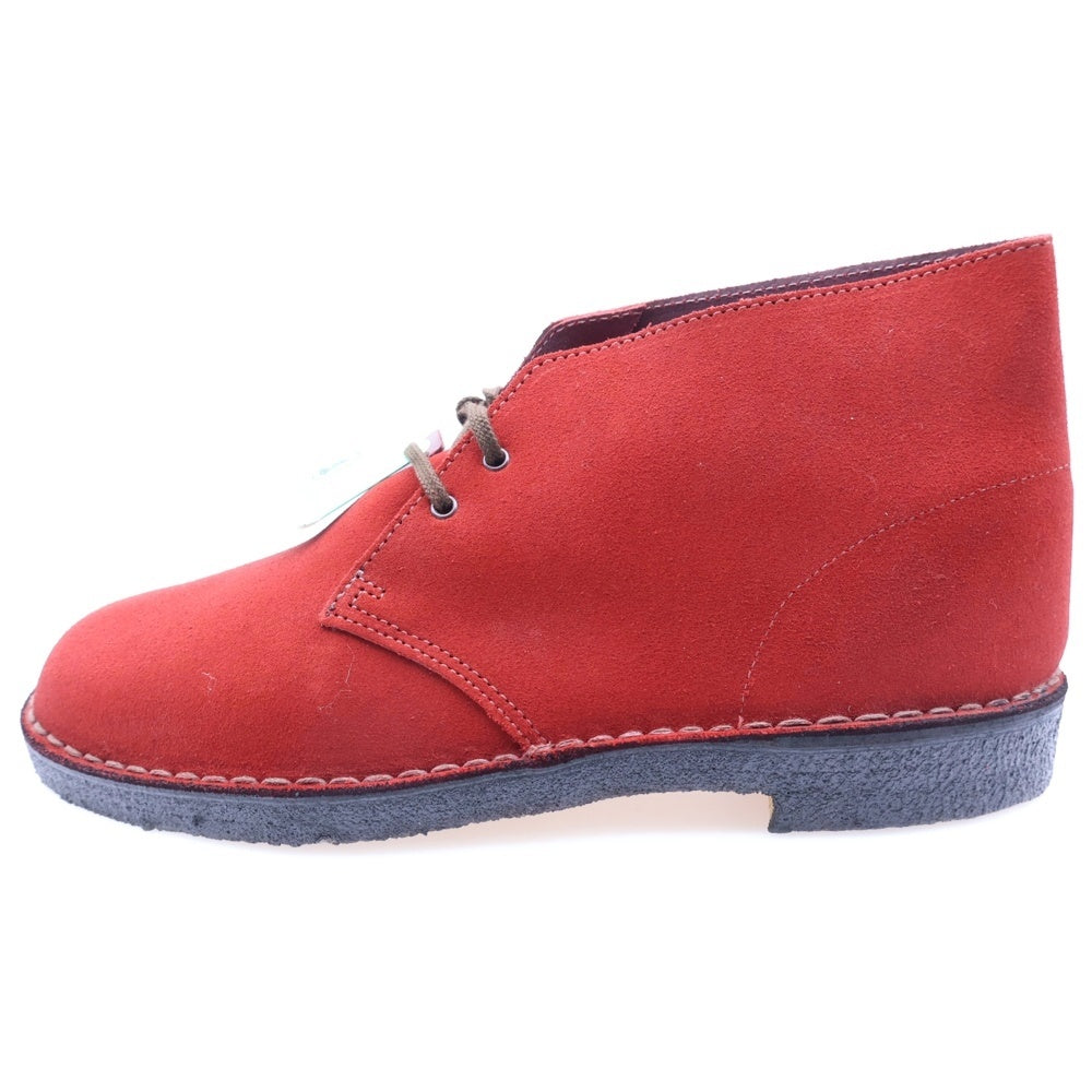 Clarks(クラークス) スウェードレザー レースアップ デザートブーツ レッド 1174