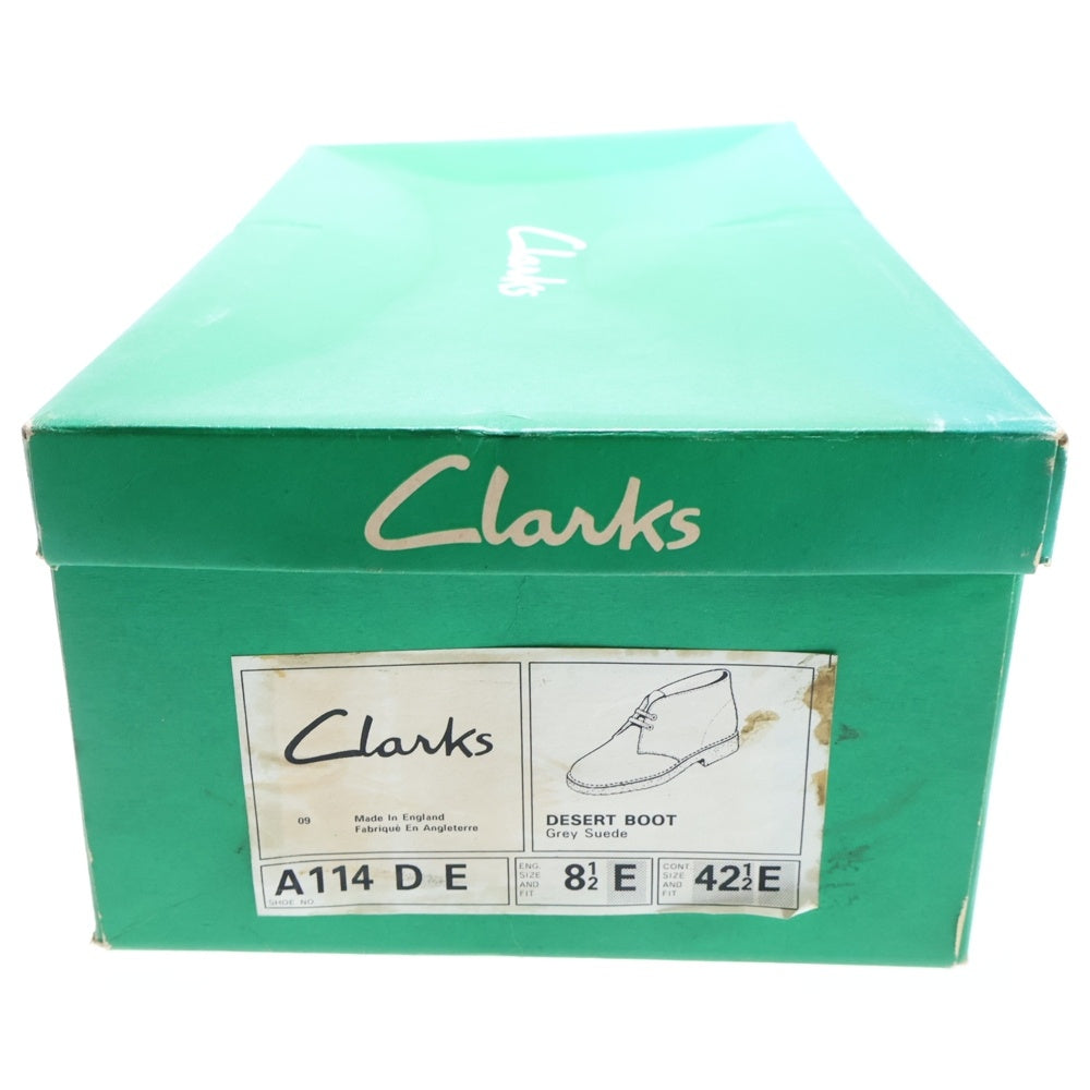 Clarks(クラークス) スウェードレザー レースアップ デザートブーツ ネイビー A114