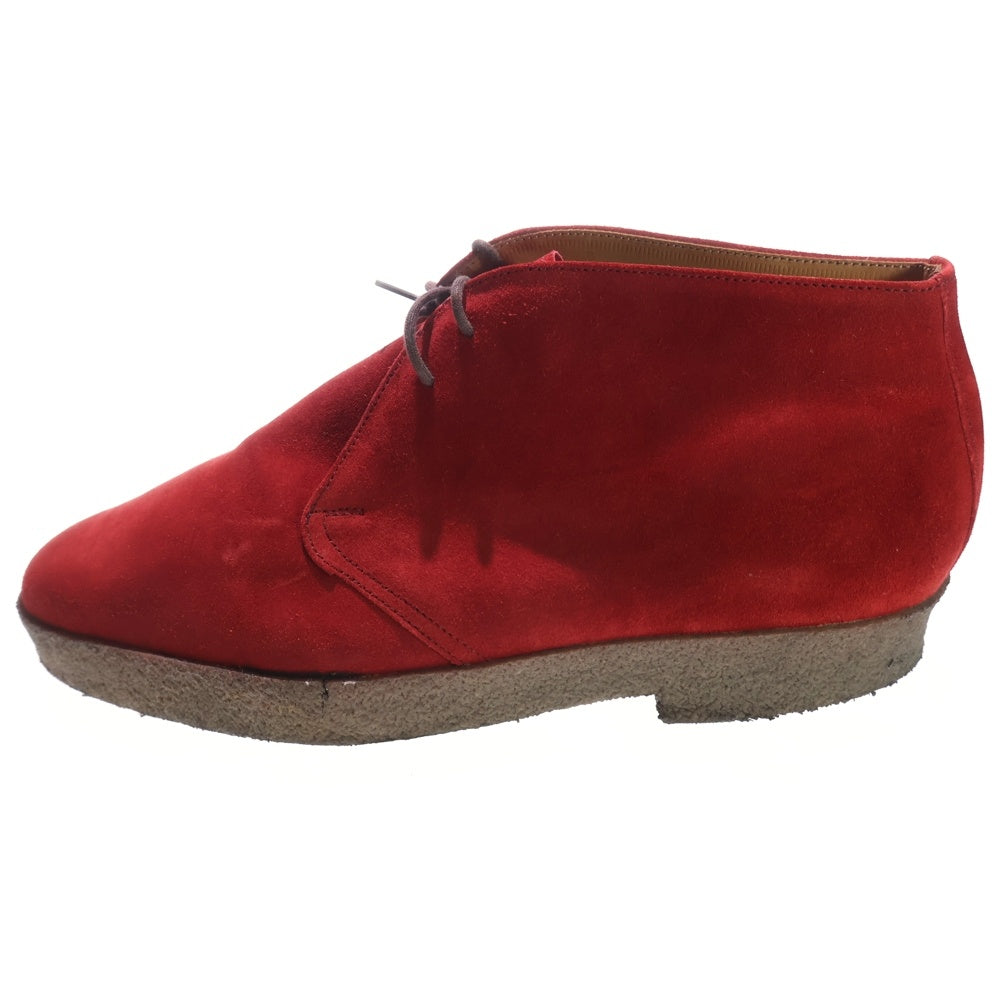 EDWARD GREEN(エドワードグリーン) MONZA モンザ スウェードレザー レースアップ チャッカブーツ レッド 98571