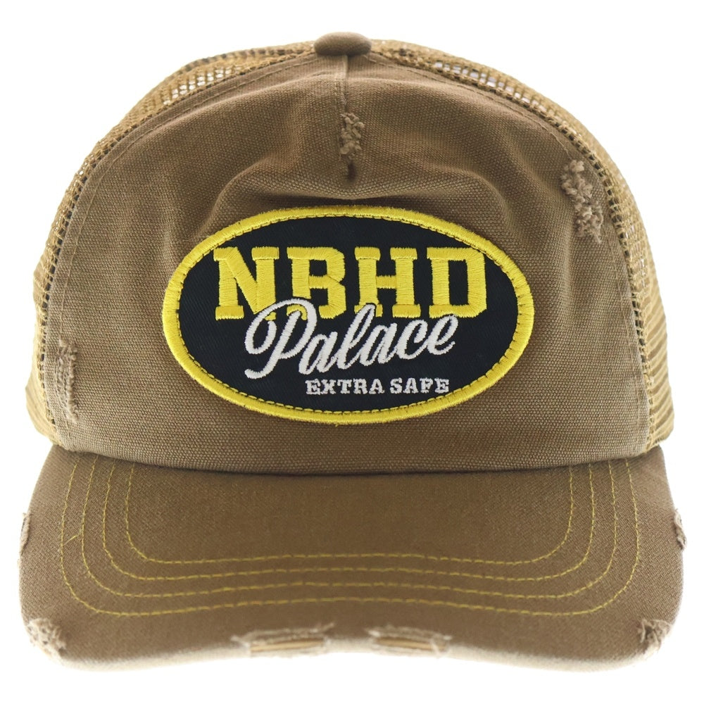 Palace Skateboards(パレススケートボーズ) x NEIGHBORHOOD Mesh Trucker Tan Canvas 2 パレス ネイバーフッド メッシュトラッカーキャップ ブラウン