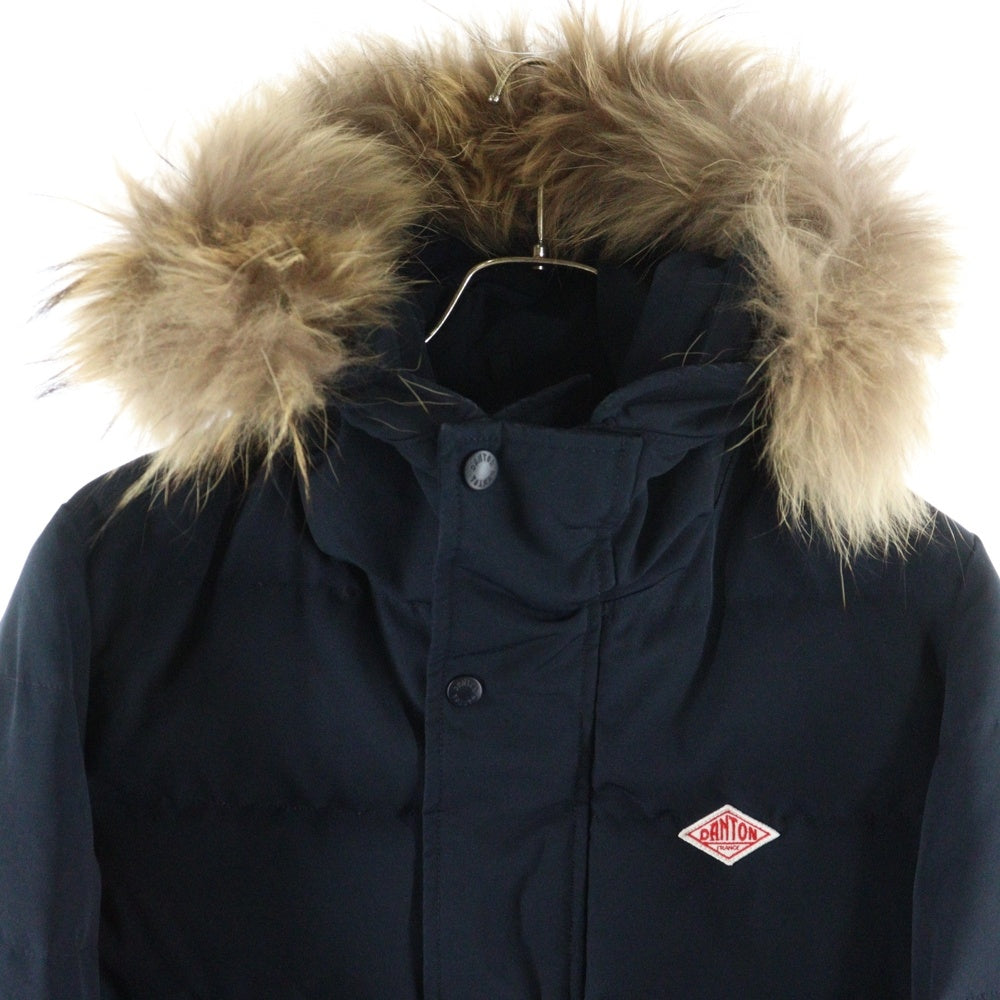 DANTON(ダントン) ファーフーデッド ジップアップダウンジャケット ネイビー 20A-FA-001