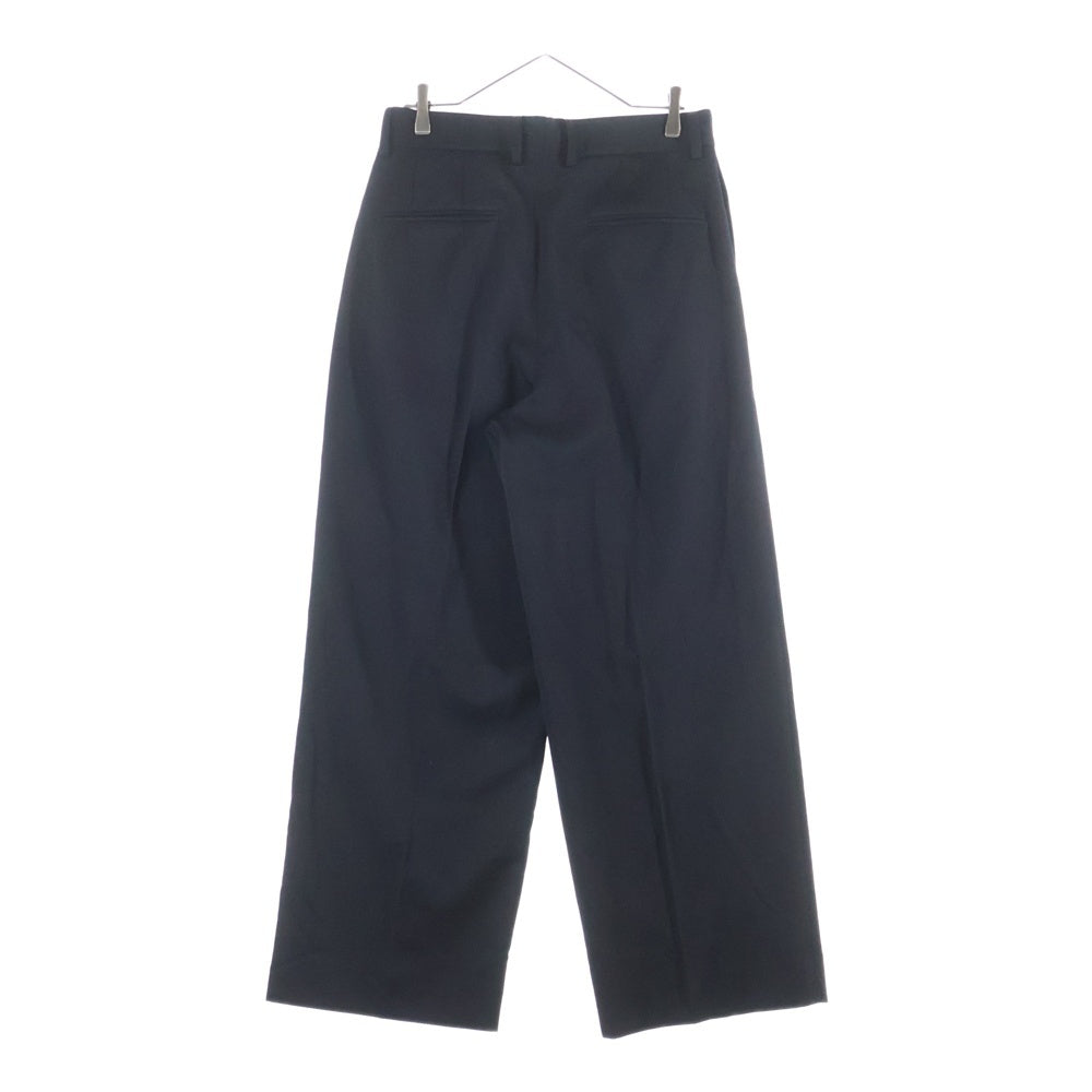 Stein(シュタイン) LONG WIDE TROUSERS ロングワイド マルチポケット ジップアップ スラックスパンツ ブラック ST.1422