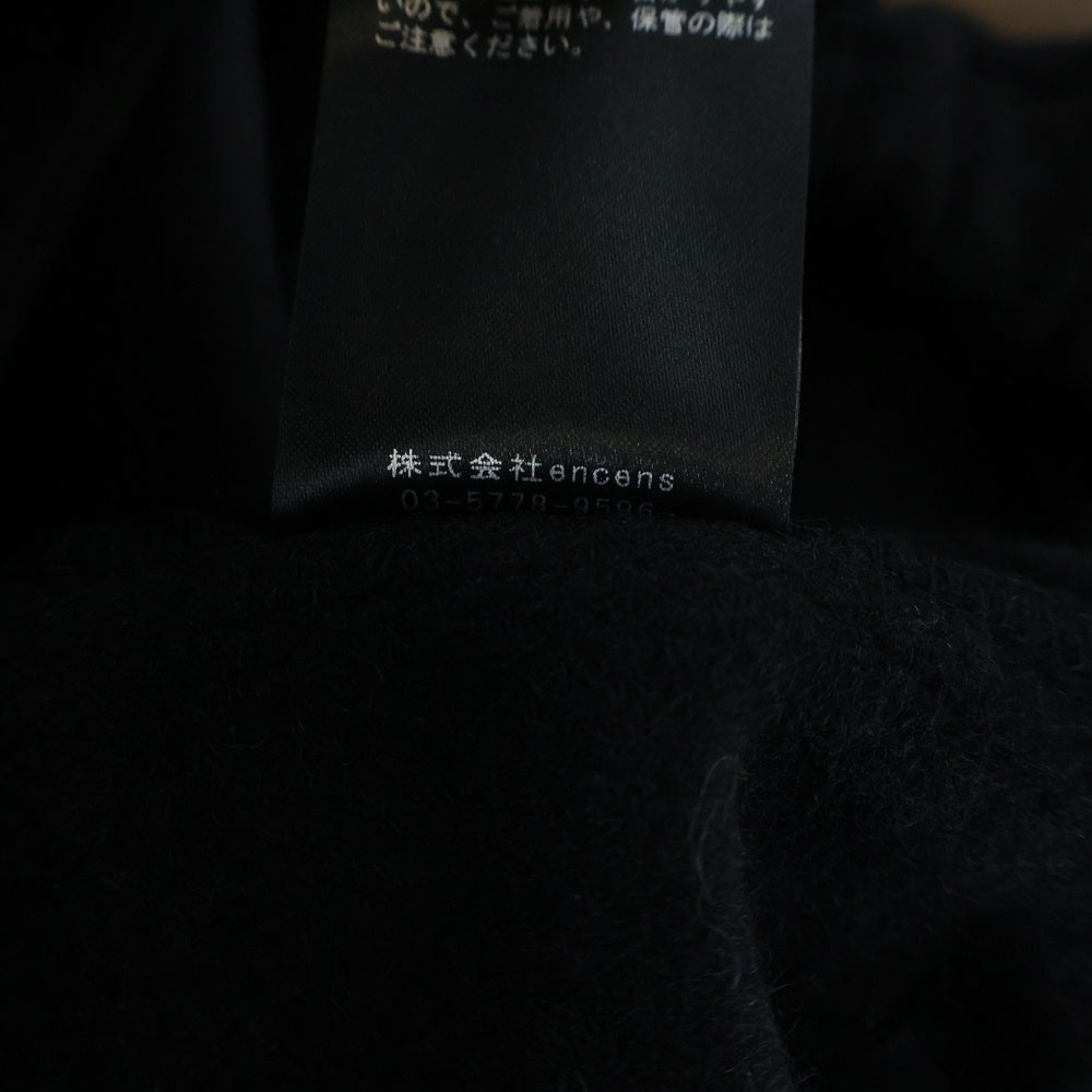 Stein(シュタイン) CASHMERE FLEECE EASY TWIST TROUSERS カシミア フリース イージー ツイスト スラックスパンツ ブラック ST.1270