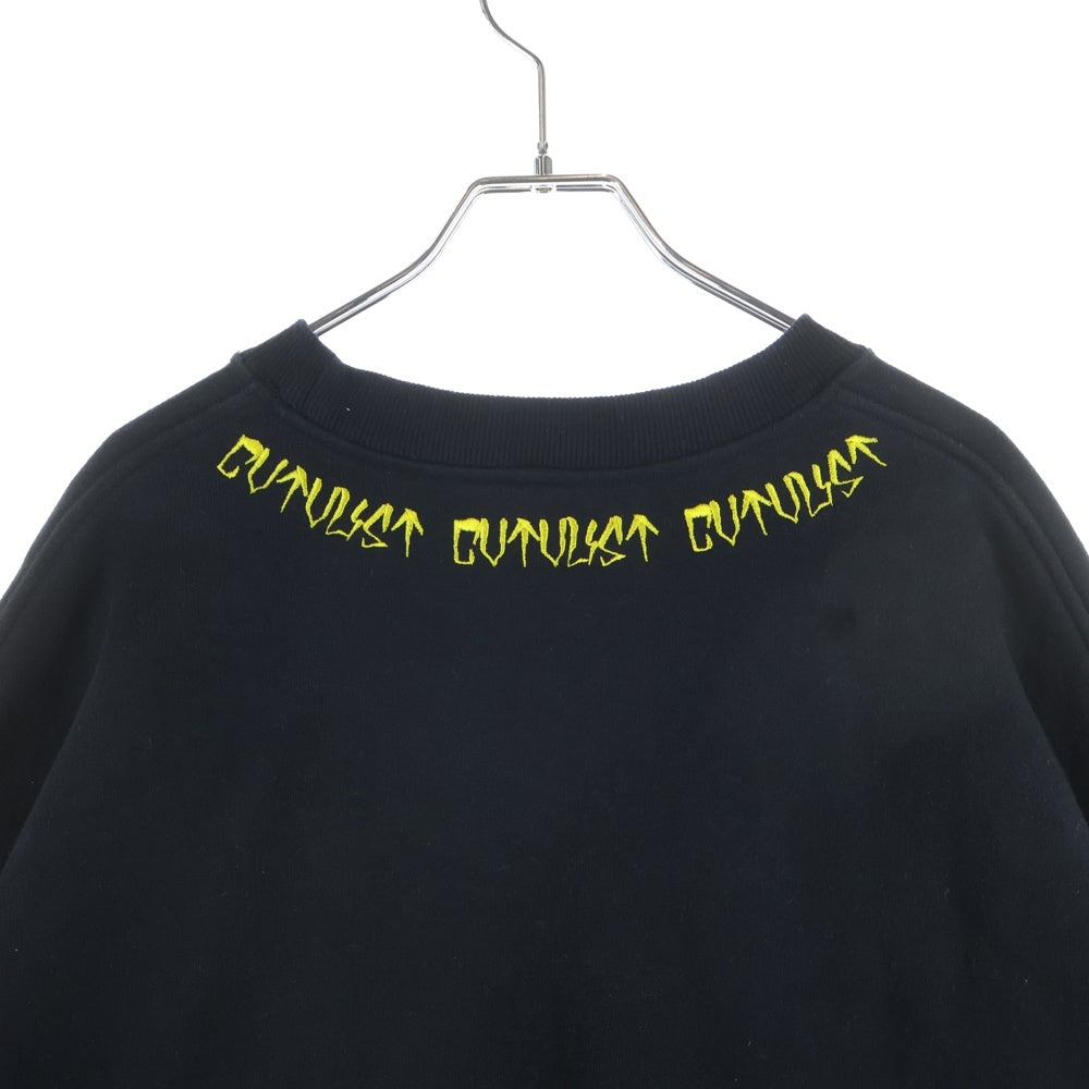 cvtvlist(カタリスト) 23SS USUAL ZIP CREWNECK サイドジップデザイン クルーネック スウェット セーター ブラック 2301020301