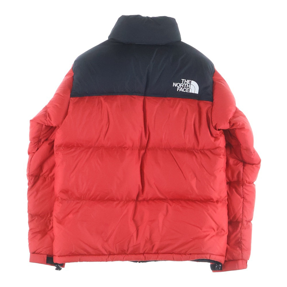 THE NORTH FACE(ザノースフェイス) NUPTSE JACKET ヌプシ 胸ロゴデザイン ジップアップ ダウンジャケット レッド ND91841