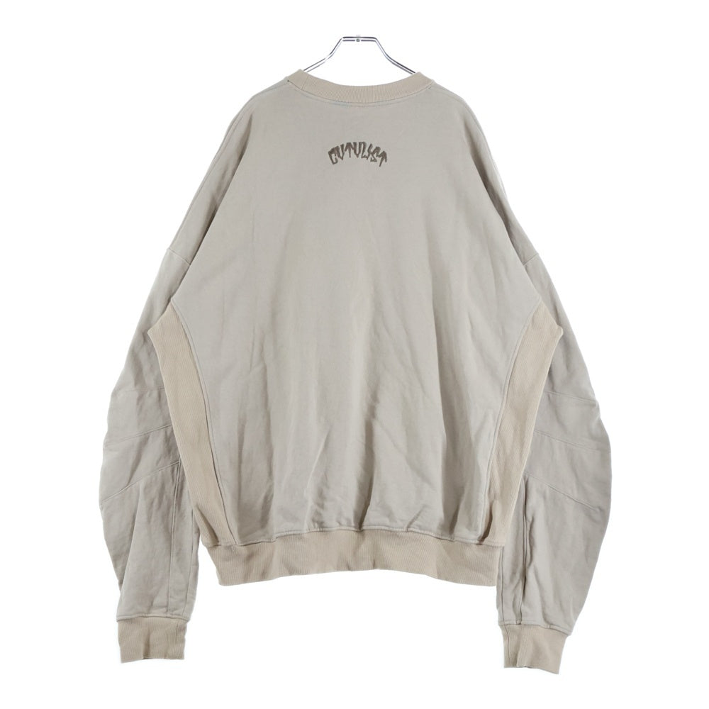 cvtvlist(カタリスト) ROYAL FRASH別注 エンブロイダリーデザイン クルーネック スウェット セーター ベージュ 240103RF01