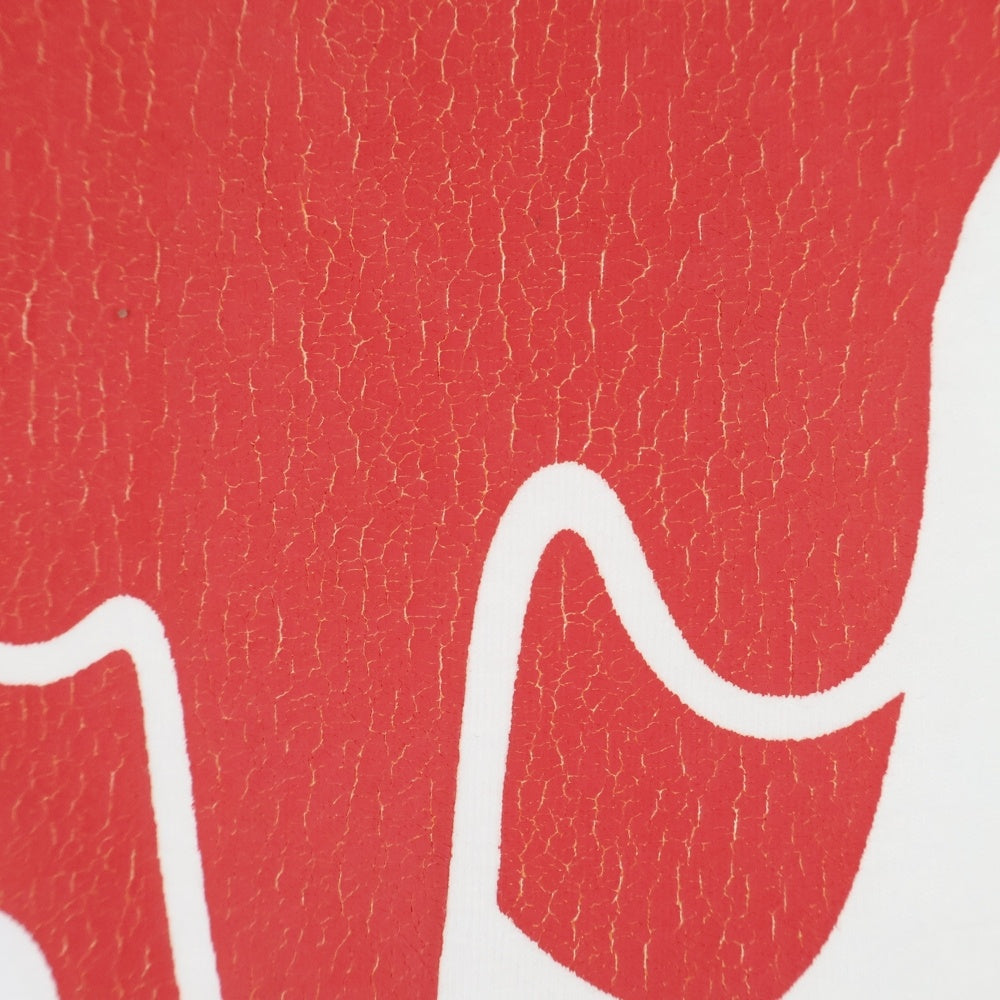 Emotionally Unavailable(エモーショナリー アンアヴェイラブル) EU HEART LOGO TEE ハートロゴデザイン クルーネック カットソー 半袖Tシャツ ホワイト EU-A22-0000-008